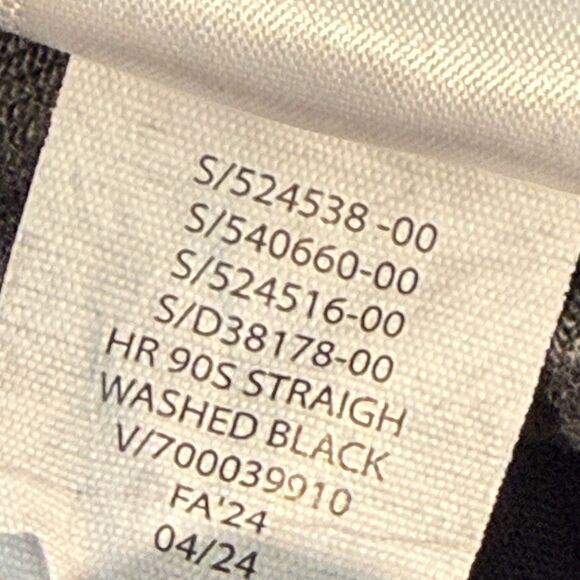 Gap High Rise 90s Straight Leg Jeans Womens 10/30R Washed Black Denim Normcore - Picture 6 of 9